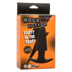 CALEXOTICS - ROCK BOTTOM PLUG ANAL CÃNICO 10 VIBRAÃÃES SILICONE PRETO
